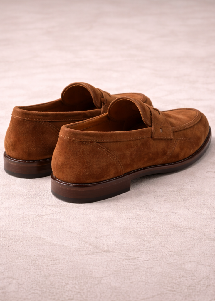 Astor Penny Loafer – Tobacco Suede