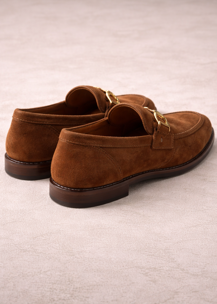 Valmont Suede Loafer – Cognac