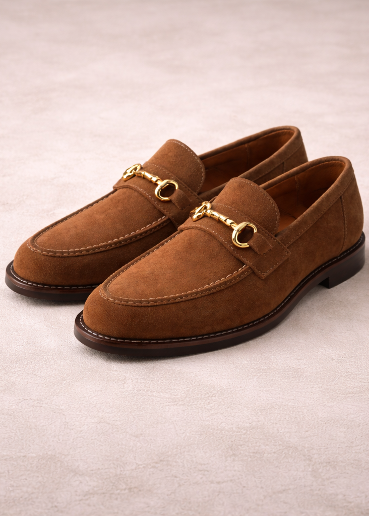 Valmont Suede Loafer – Cognac